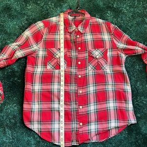 Victorias Secret plaid shirt size M